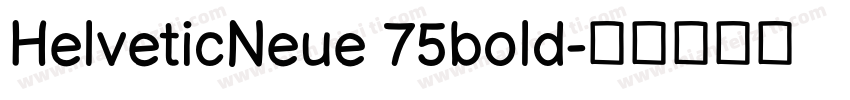 HelveticNeue 75bold字体转换